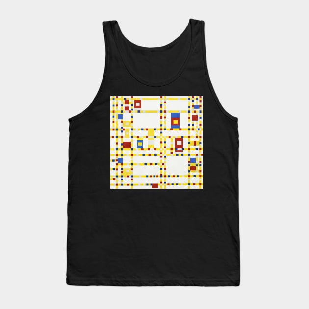 Broadway Boogie Woogie By Piet Mondrian Tank Top by MurellosArt